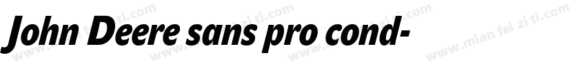 John Deere sans pro cond字体转换
